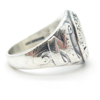 925 Sterling Silver Vintage "John Hancock Mutual Life Ins. Co." Ring Size 10.75