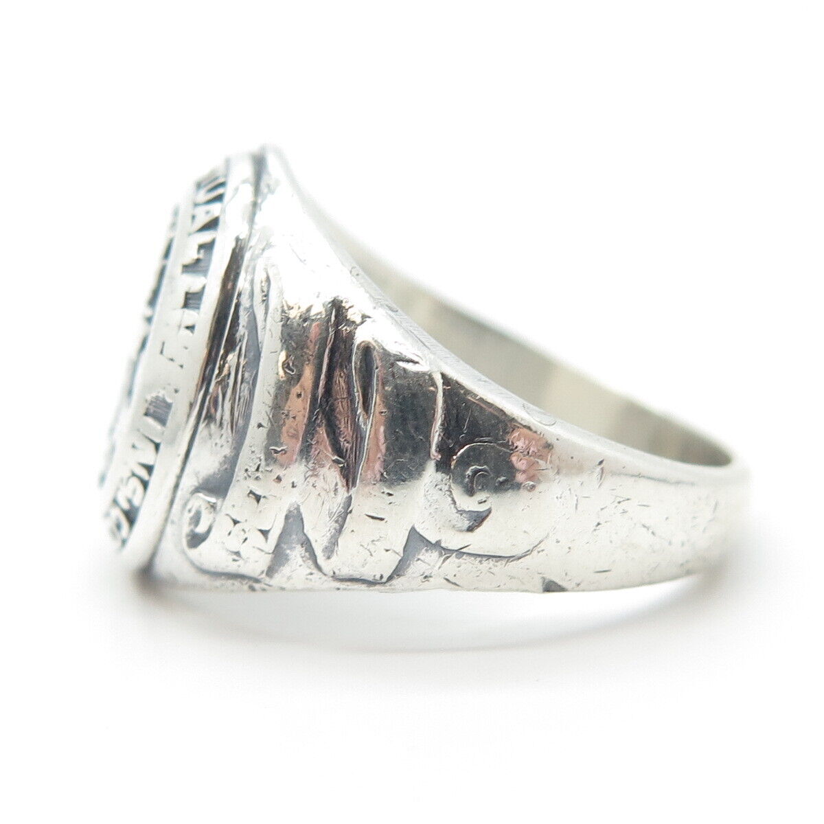 925 Sterling Silver Vintage "John Hancock Mutual Life Ins. Co." Ring Size 10.75