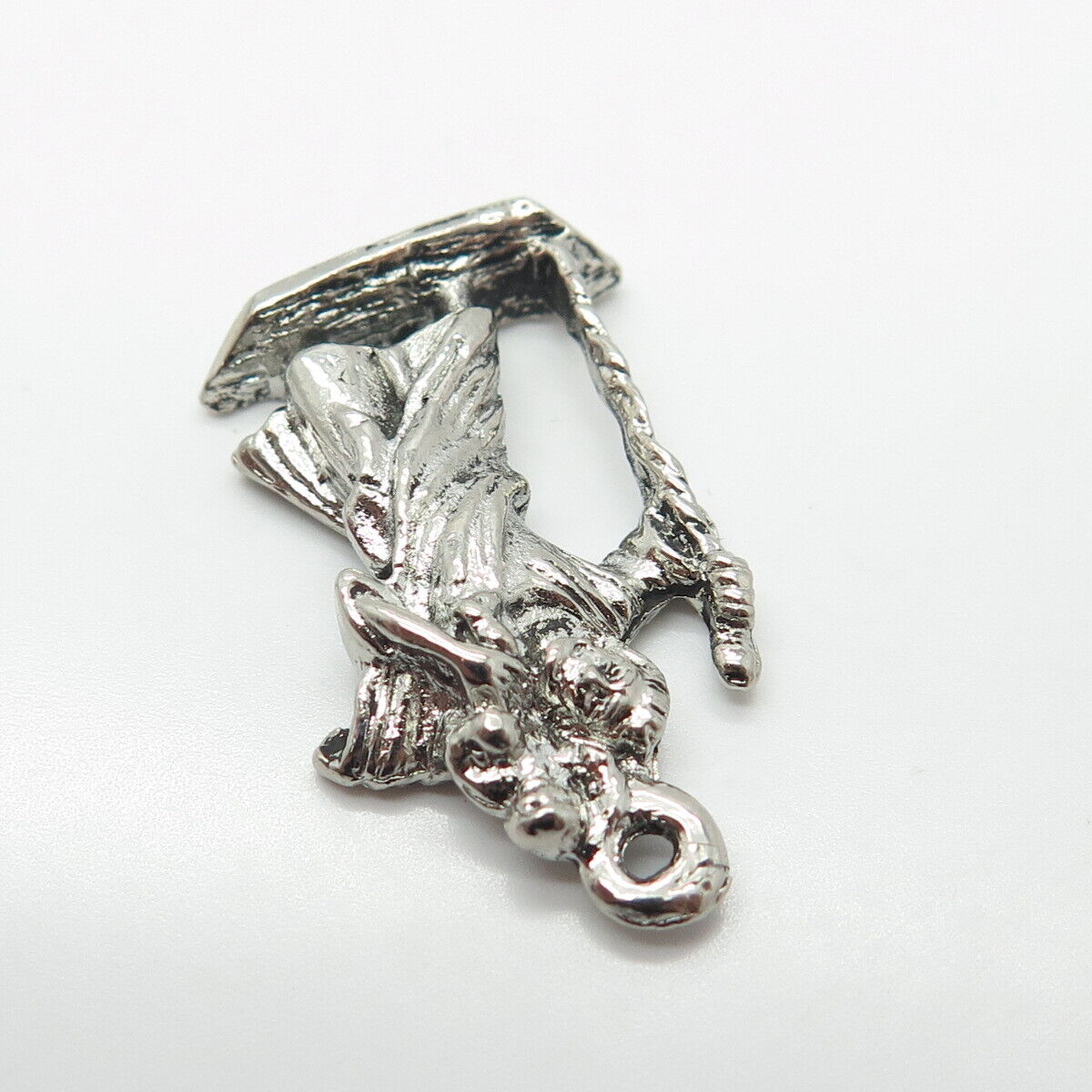 925 Sterling Silver Vintage St. Christopher Religious Pendant