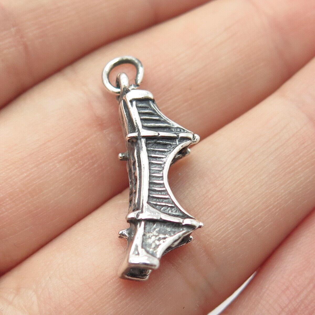 925 Sterling Silver Vintage Goldan Gats Charm Pendant