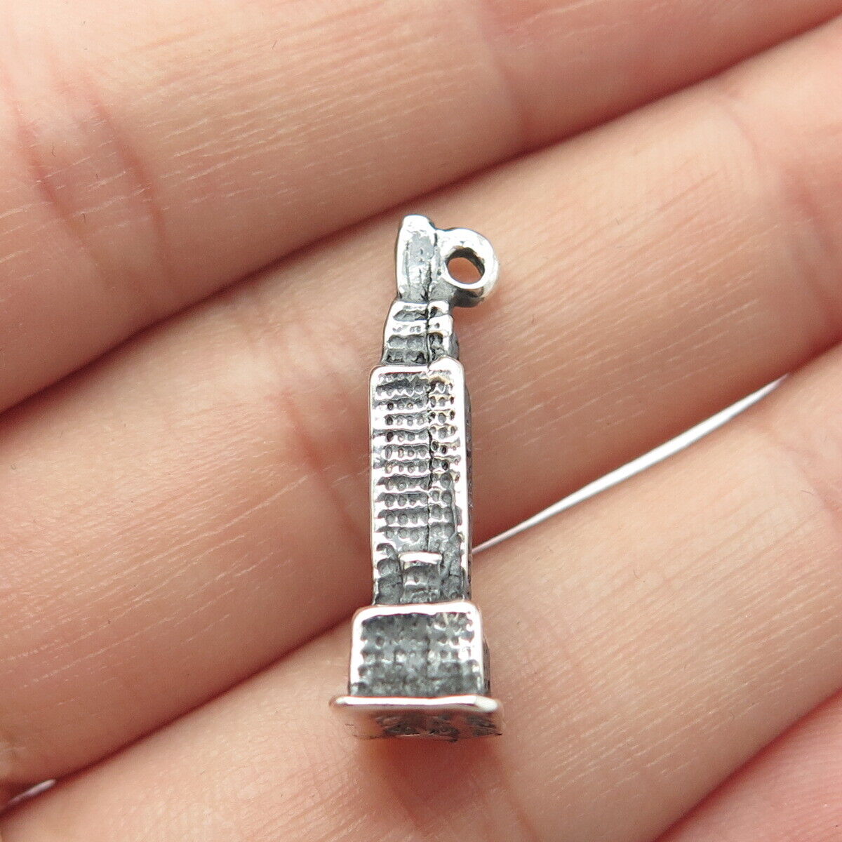 925 Sterling Silver Vintage Empire State Building Charm Pendant