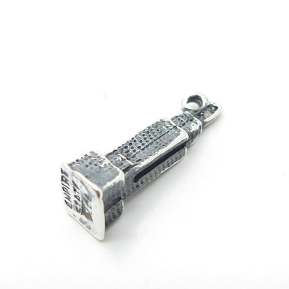 925 Sterling Silver Vintage Empire State Building Charm Pendant