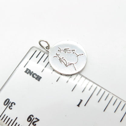 925 Sterling Silver USA Two In Town Insect Charm Pendant