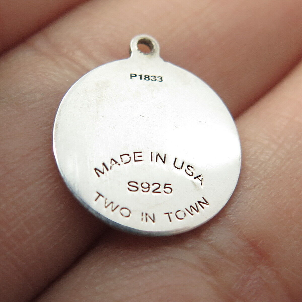 925 Sterling Silver USA Two In Town House / Booth Charm Pendant