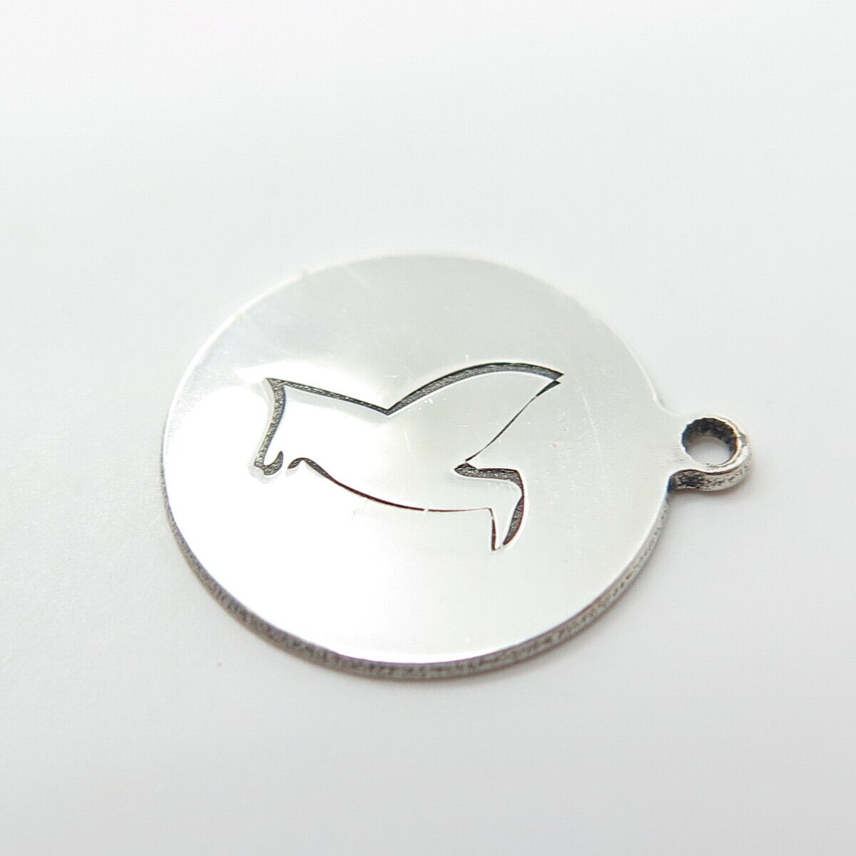 925 Sterling Silver USA Two In Town Penguin Charm Pendant