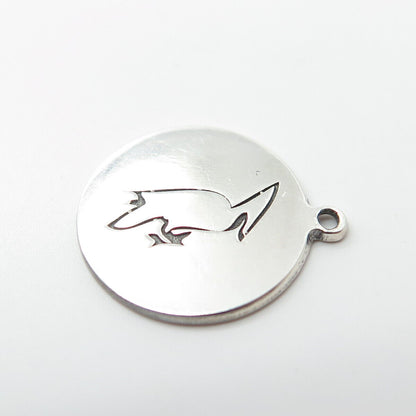 925 Sterling Silver USA Two In Town Bird Charm Pendant