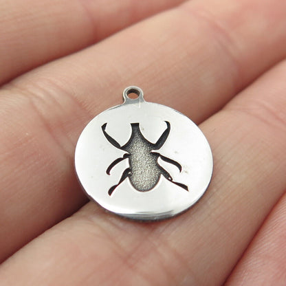 925 Sterling Silver USA Two In Town Insect Charm Pendant