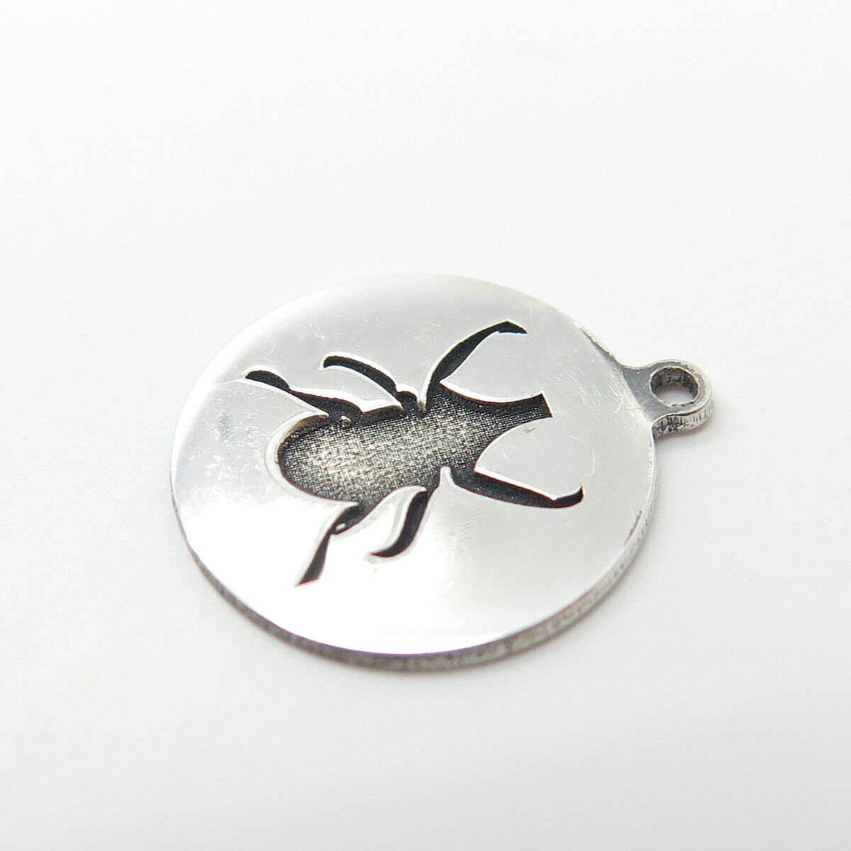 925 Sterling Silver USA Two In Town Insect Charm Pendant