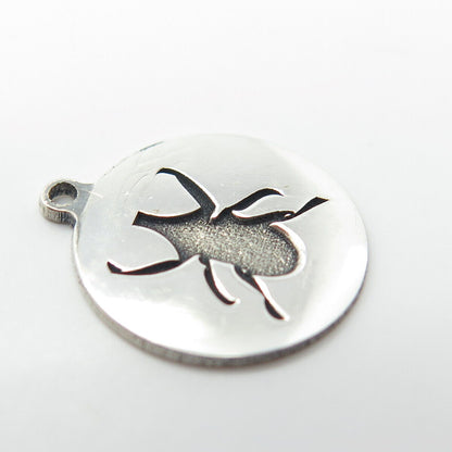 925 Sterling Silver USA Two In Town Insect Charm Pendant