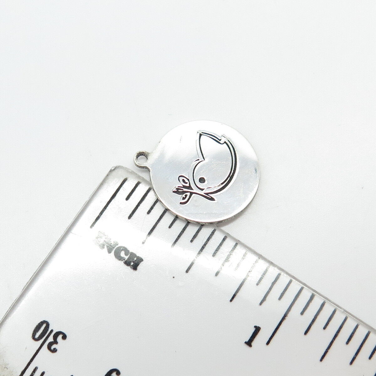 925 Sterling Silver USA Two In Town Bird Charm Pendant