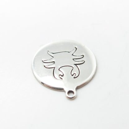 925 Sterling Silver USA Two In Town Crab Charm Pendant