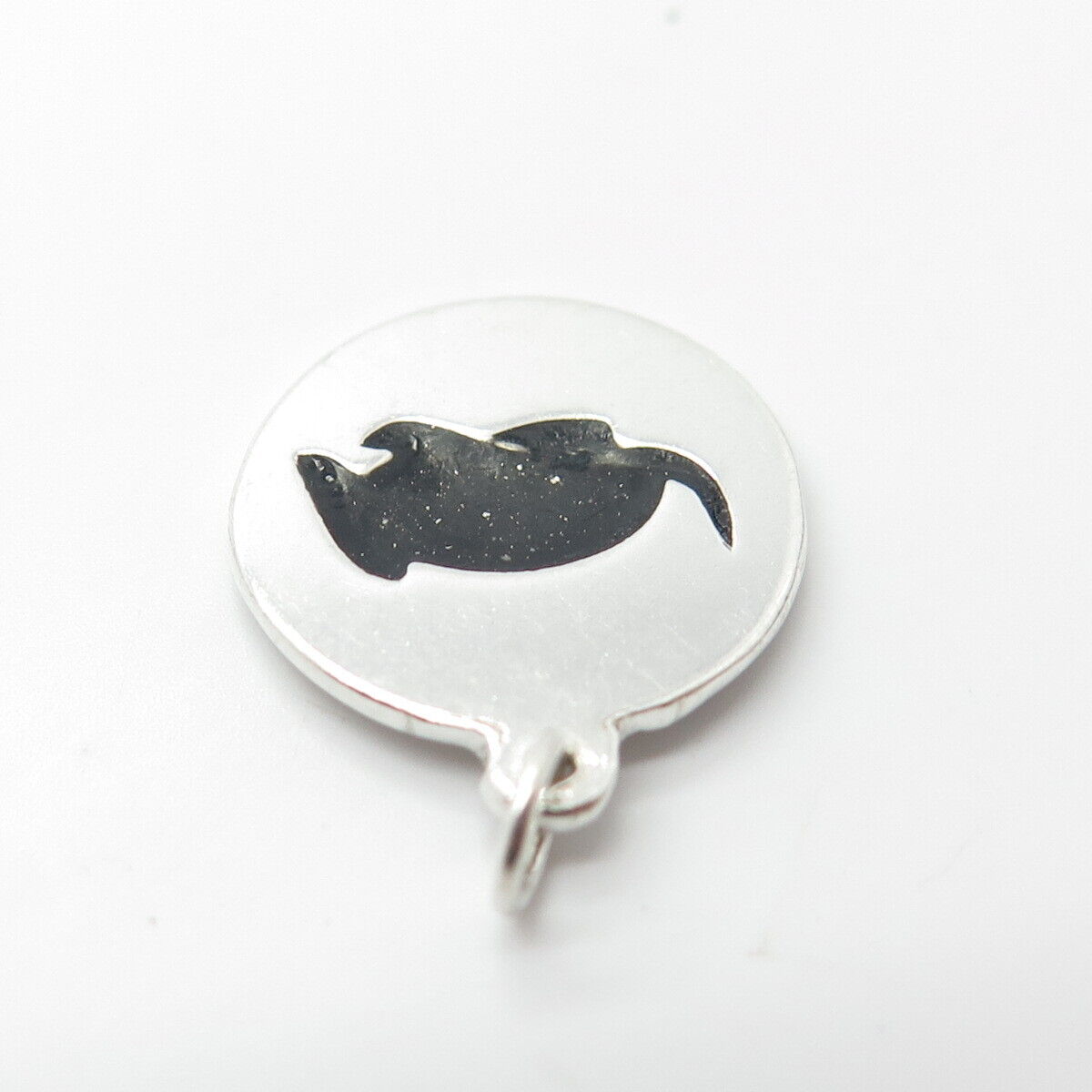 925 Sterling Silver Vintage Mouse Charm Pendant