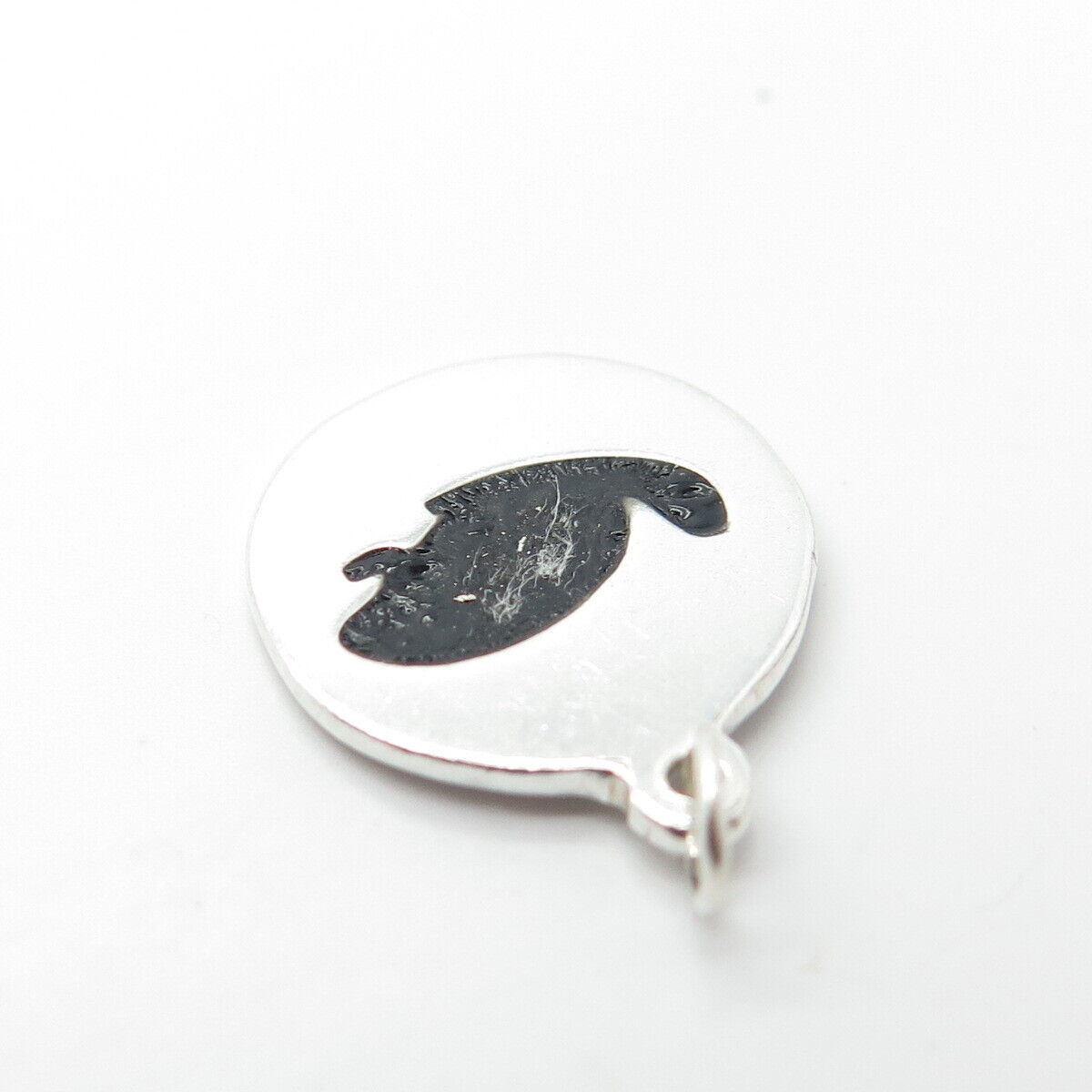 925 Sterling Silver Vintage Badger Charm Pendant