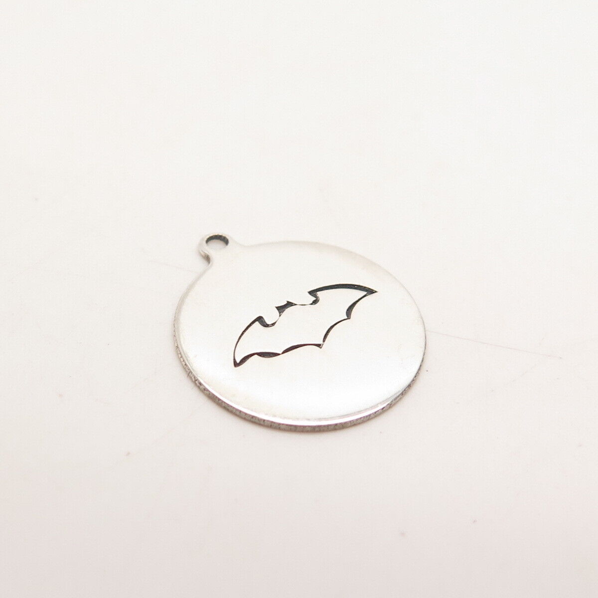 925 Sterling Silver USA Two In Town Bat Charm Pendant