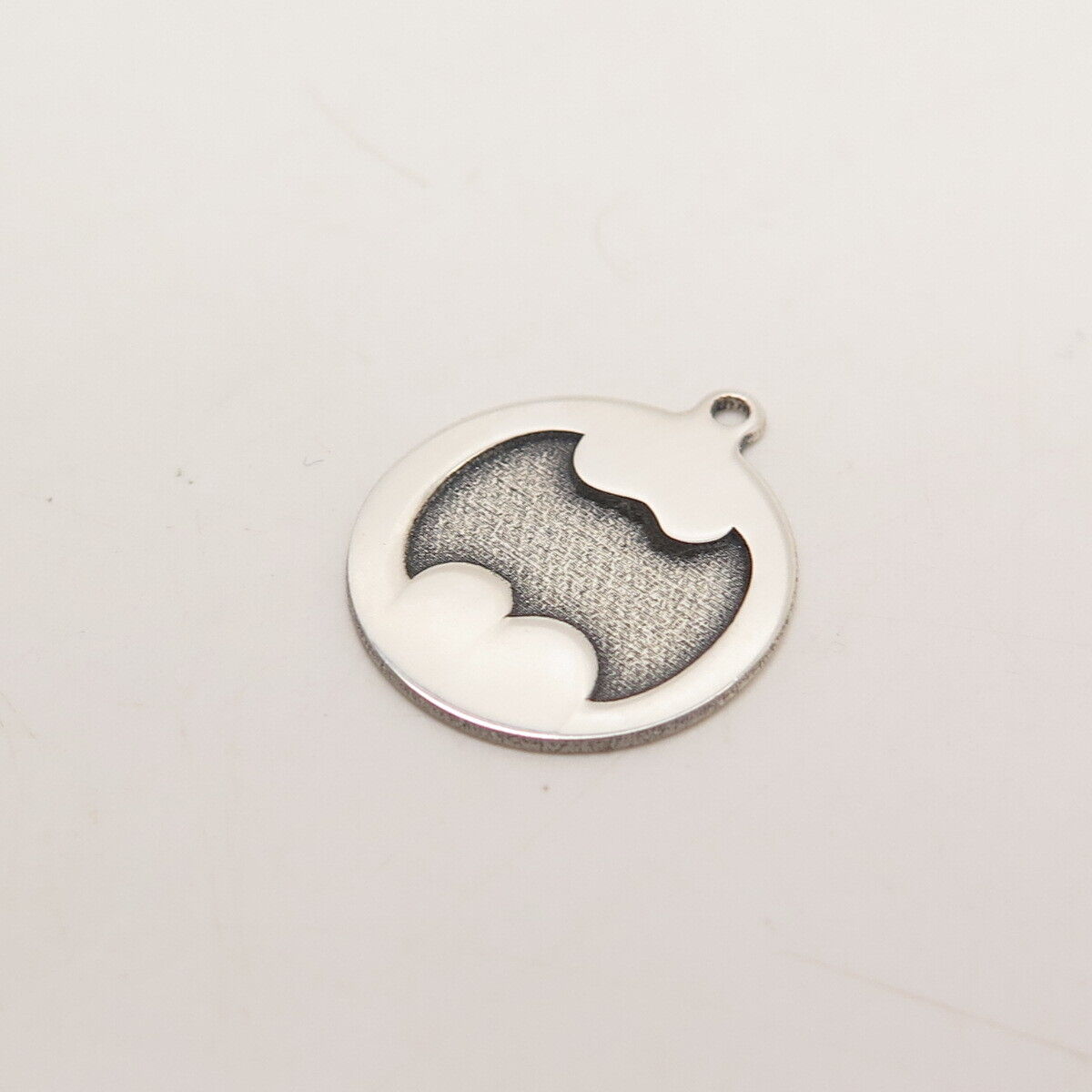 925 Sterling Silver USA Two In Town Bat Charm Pendant