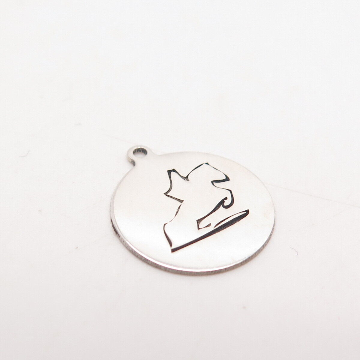 925 Sterling Silver USA Two In Town Horse Charm Pendant