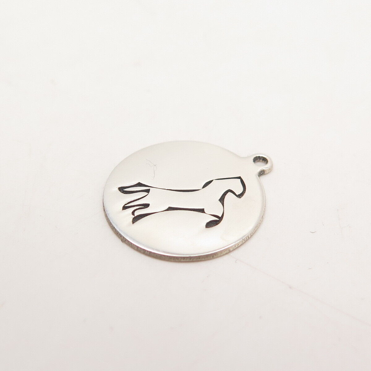 925 Sterling Silver USA Two In Town Horse Charm Pendant