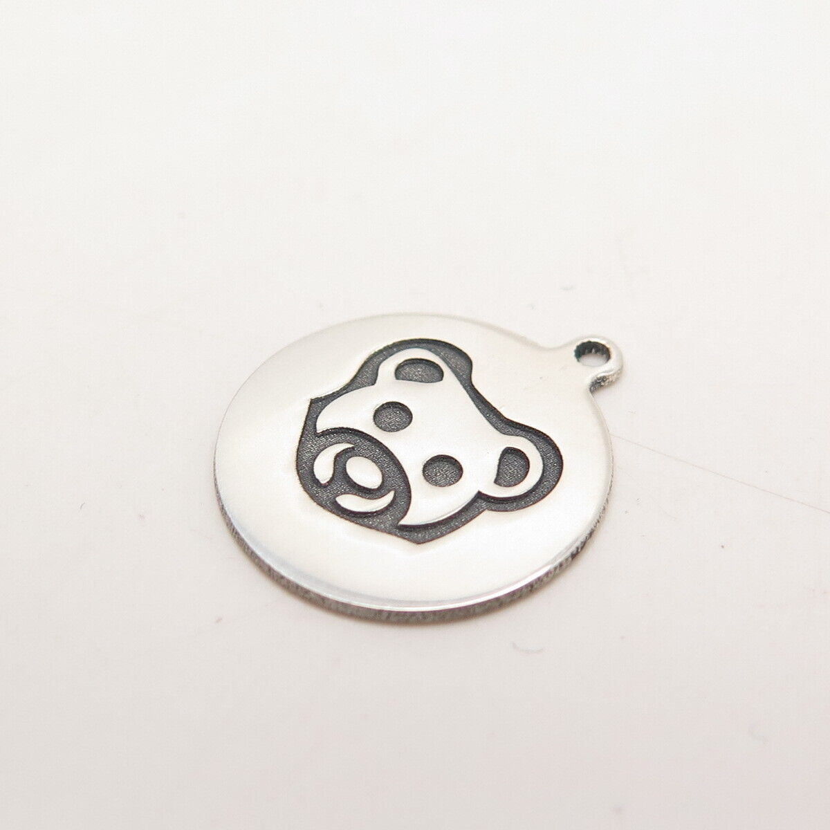 925 Sterling Silver USA Two In Town Bear Charm Pendant