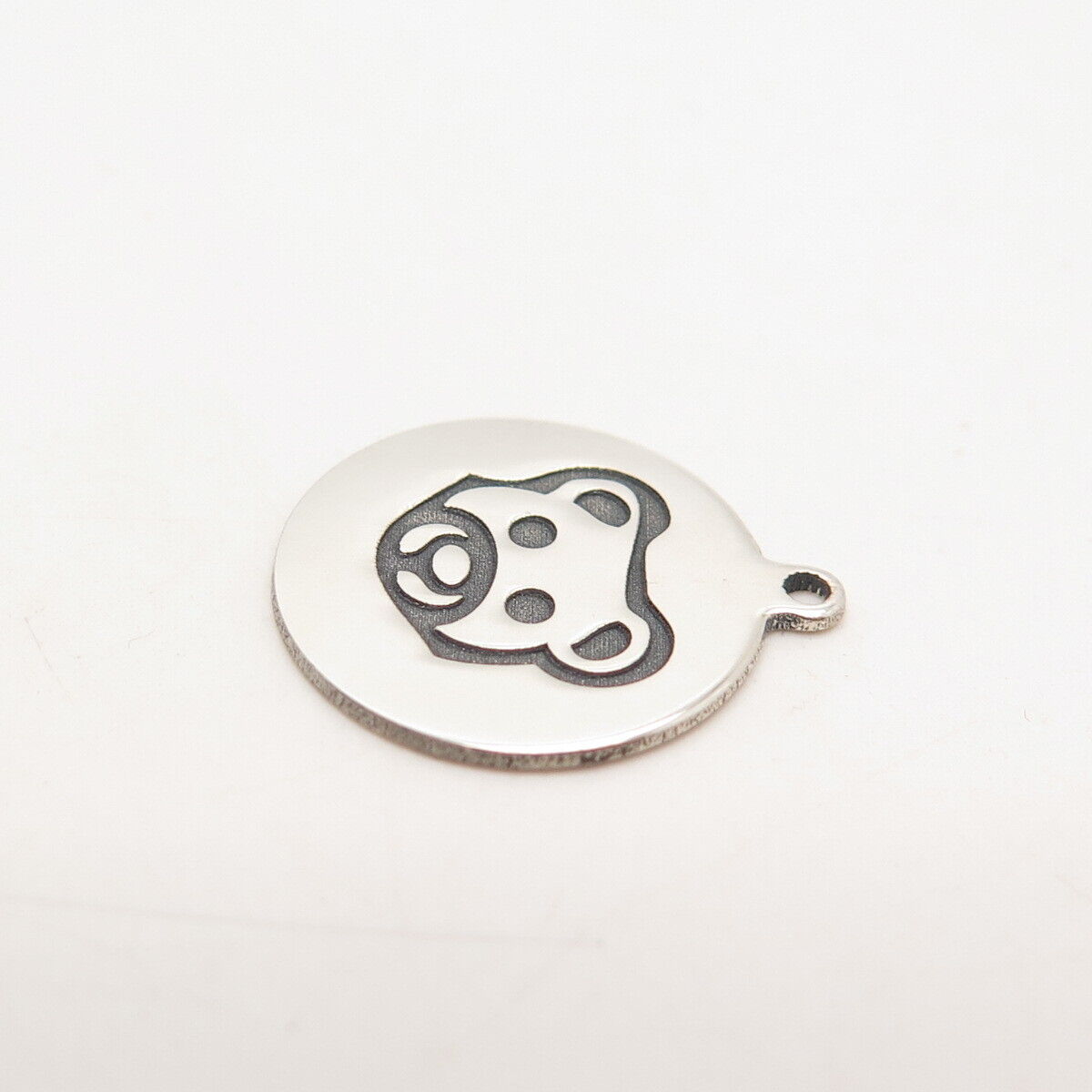 925 Sterling Silver USA Two In Town Bear Charm Pendant