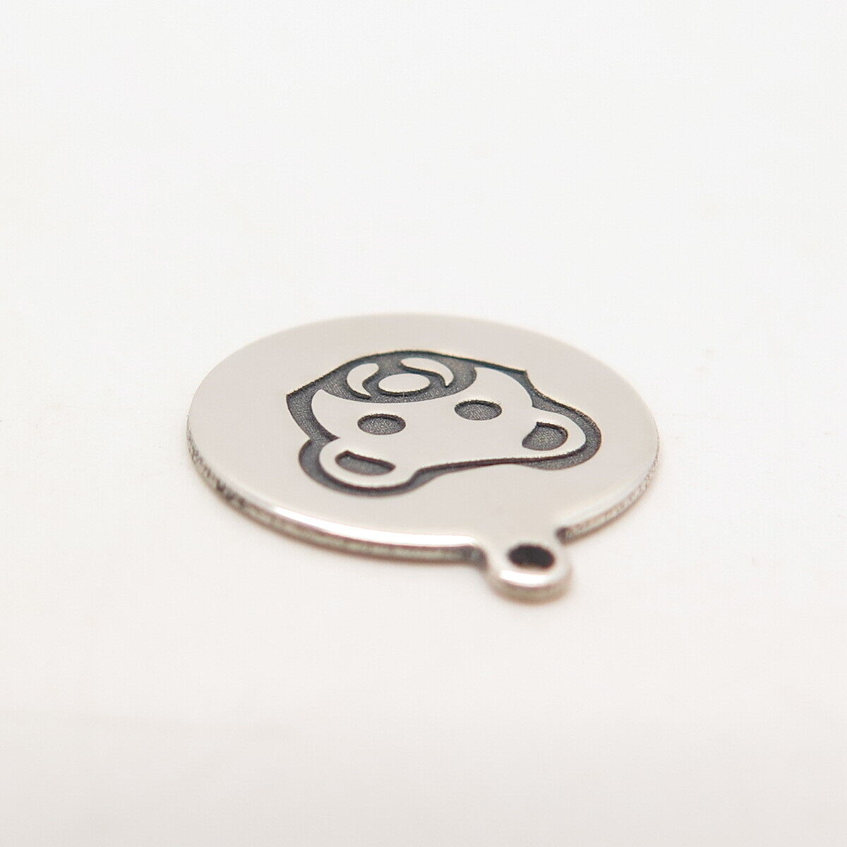 925 Sterling Silver USA Two In Town Bear Charm Pendant