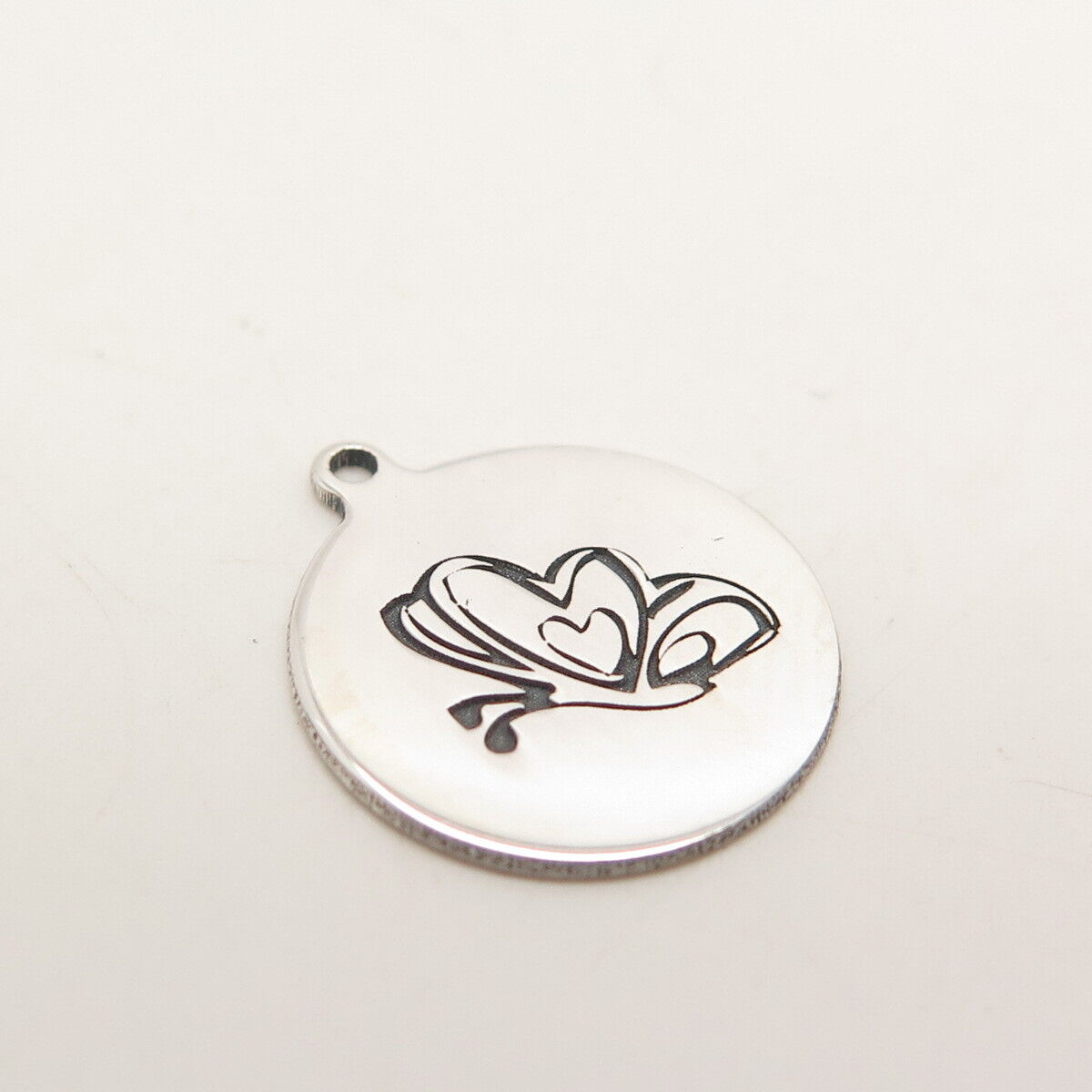 925 Sterling Silver USA Two In Town Butterfly Charm Pendant