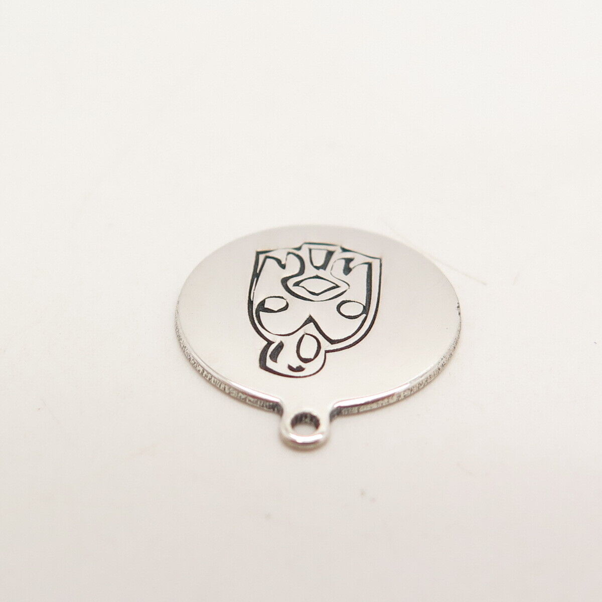 925 Sterling Silver USA Two In Town Tribal Charm Pendant