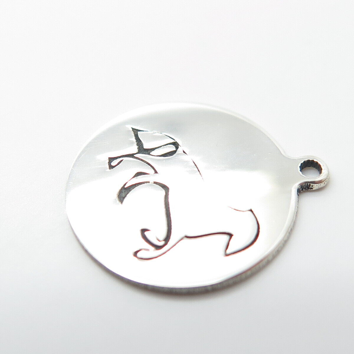 925 Sterling Silver USA Two In Town Horse Charm Pendant