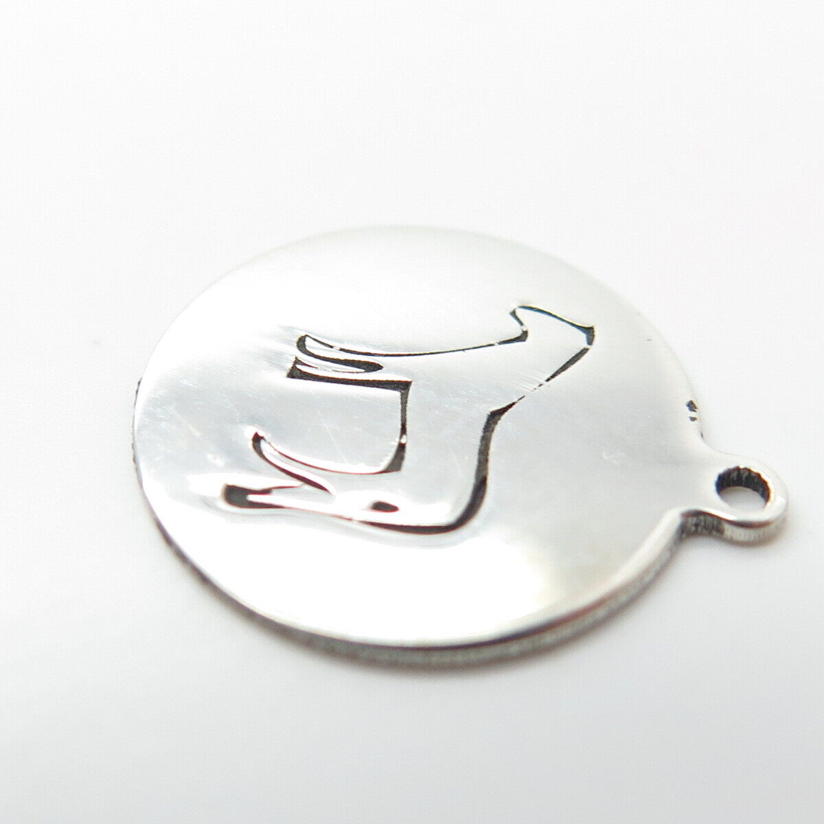 925 Sterling Silver USA Two In Town Horse Charm Pendant