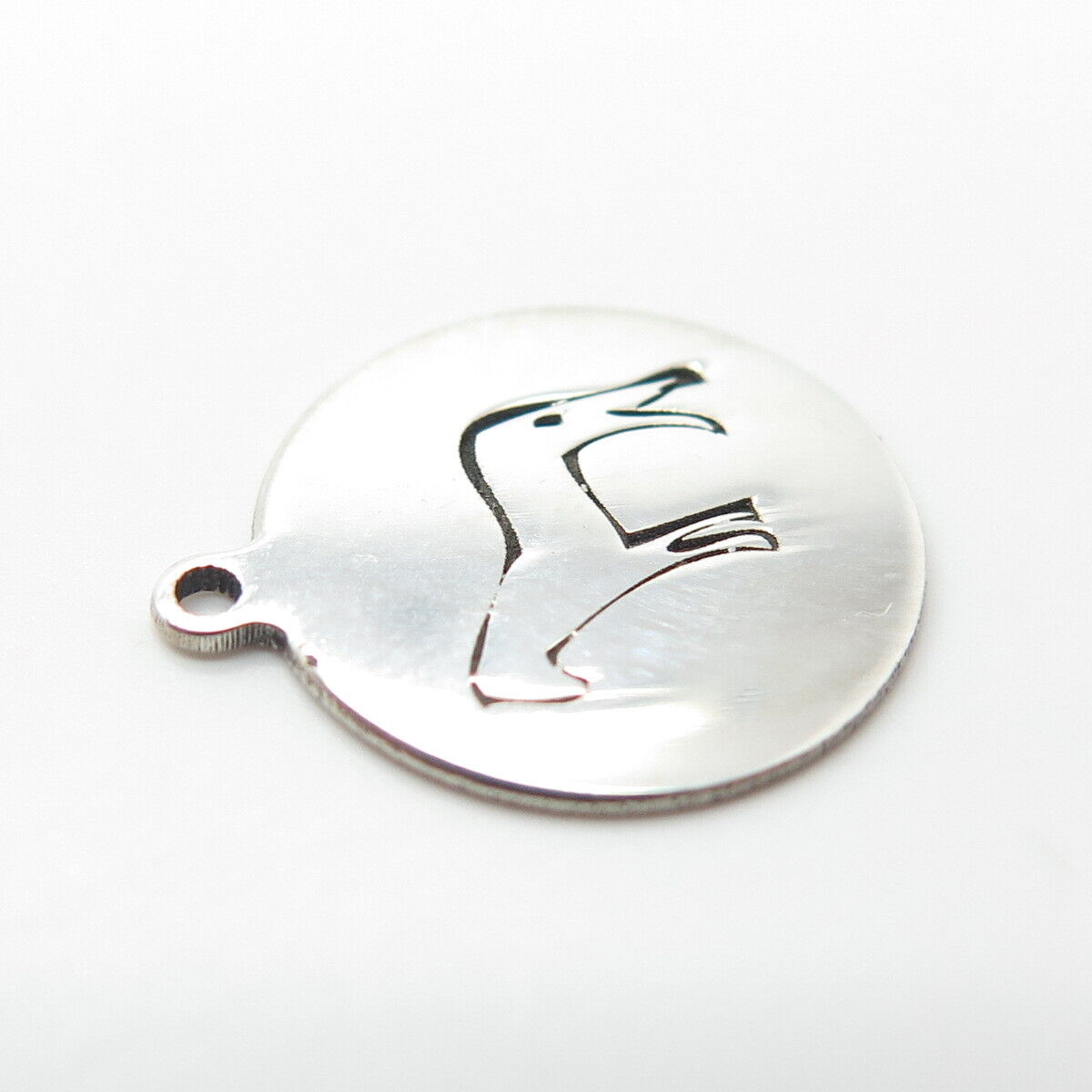 925 Sterling Silver USA Two In Town Horse Charm Pendant