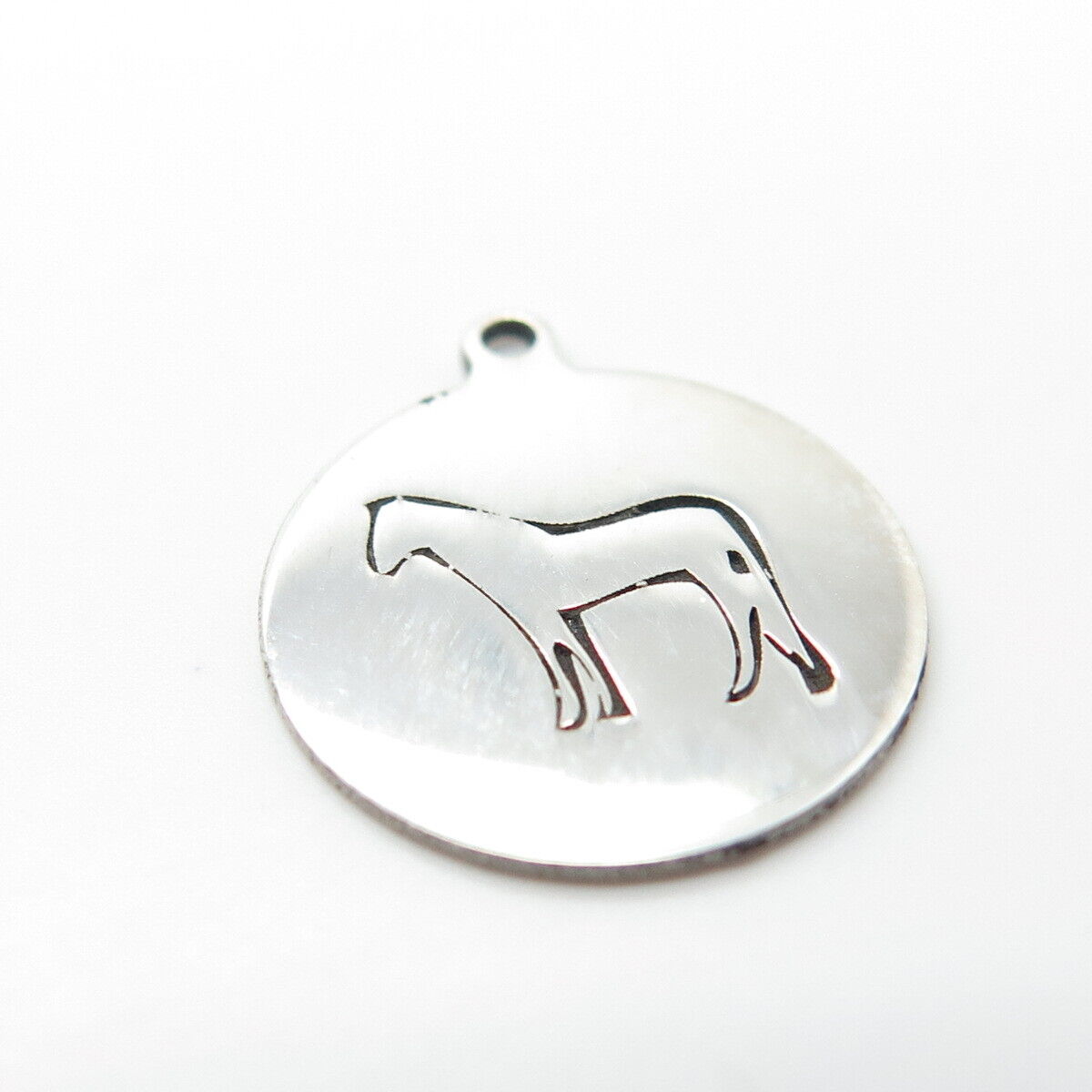 925 Sterling Silver USA Two In Town Horse Charm Pendant