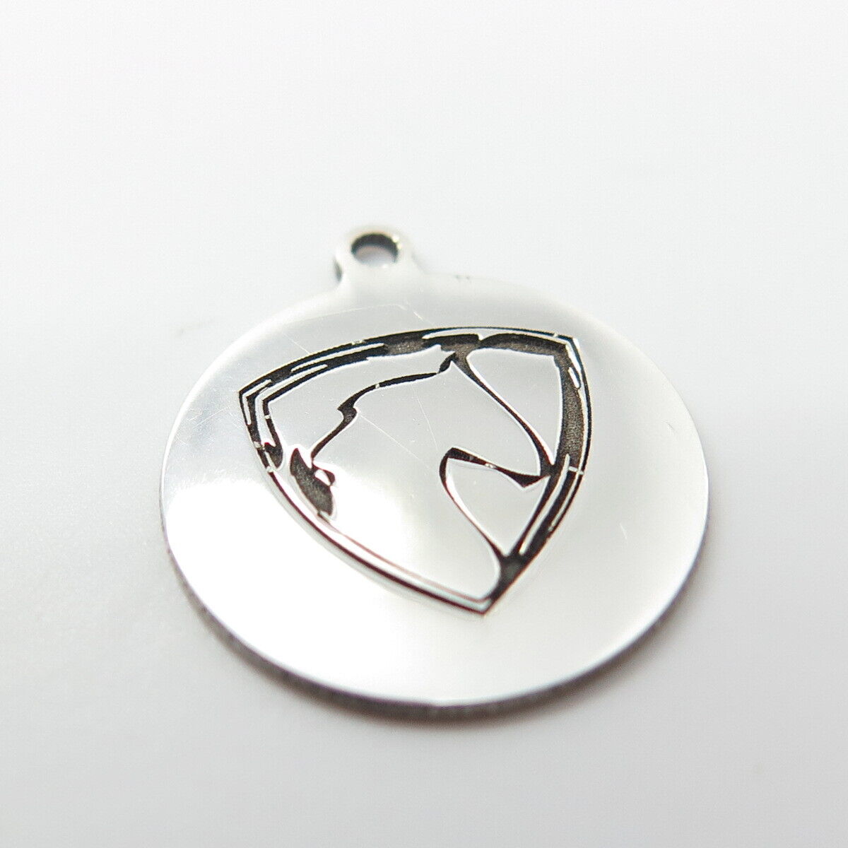 925 Sterling Silver USA Two In Town Horse Charm Pendant