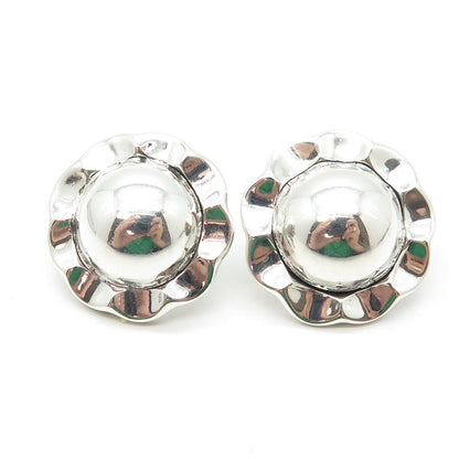 925 Sterling Silver Vintage Mexico Modernist Earrings