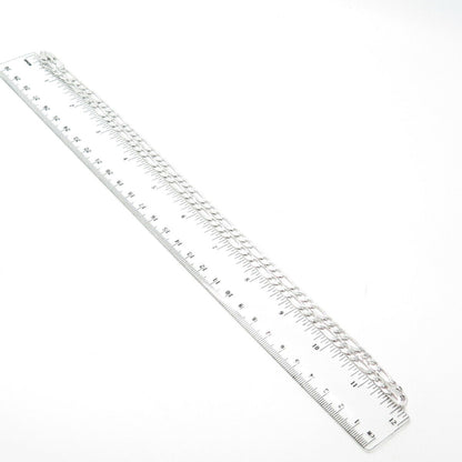 925 Sterling Silver Italy P. Lux Figaro Chain Necklace 24"