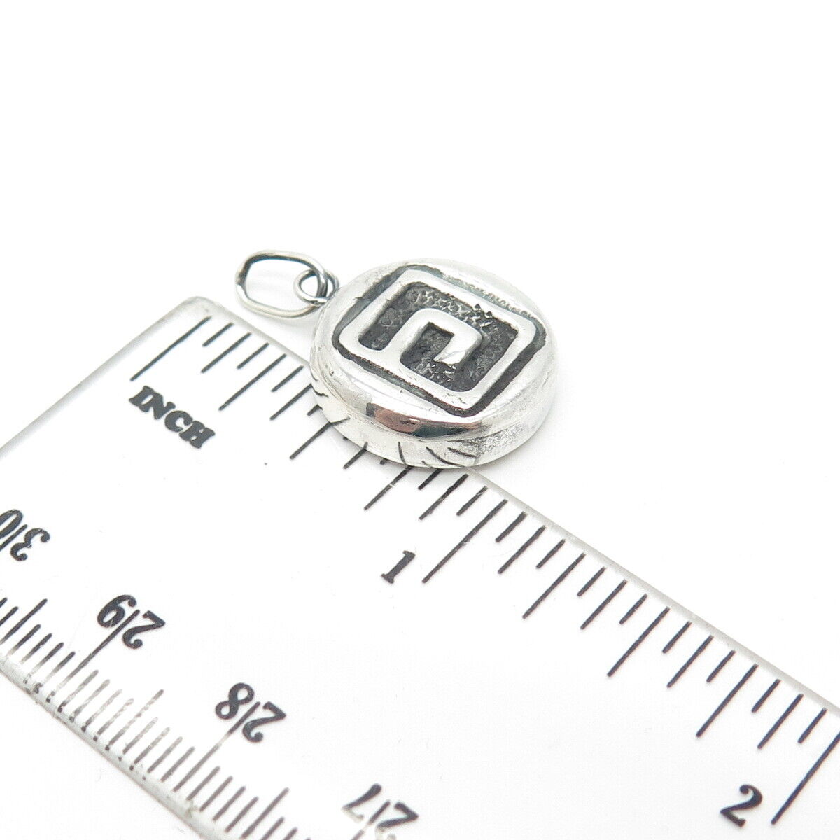 925 Sterling Silver Vintage DAC 1999 Maze Charm Pendant