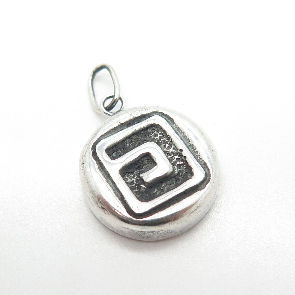 925 Sterling Silver Vintage DAC 1999 Maze Charm Pendant