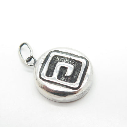 925 Sterling Silver Vintage DAC 1999 Maze Charm Pendant