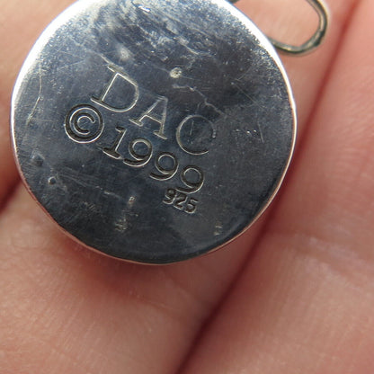 925 Sterling Silver Vintage DAC 1999 Maze Charm Pendant