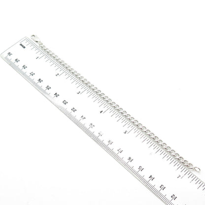 925 Sterling Silver Cable Link Bracelet 7"