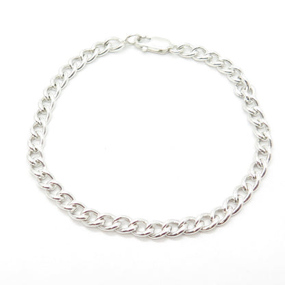 925 Sterling Silver Cable Link Bracelet 7"