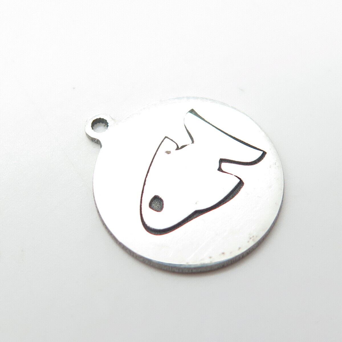 925 Sterling Silver USA Two In Town Fish Charm Pendant