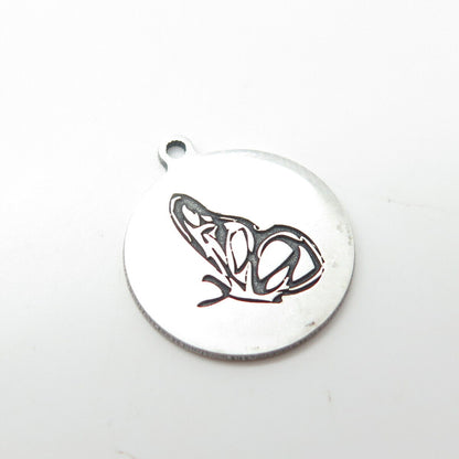 925 Sterling Silver USA Two In Town Butterfly Charm Pendant