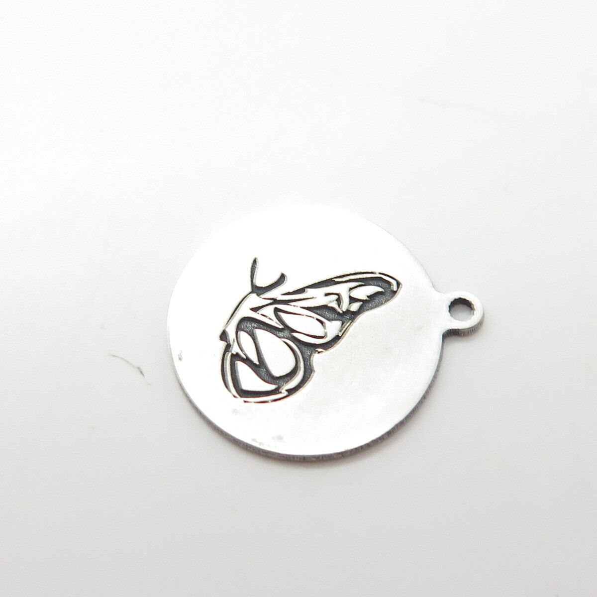 925 Sterling Silver USA Two In Town Butterfly Charm Pendant