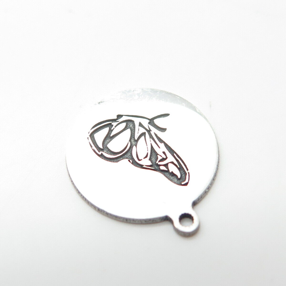 925 Sterling Silver USA Two In Town Butterfly Charm Pendant