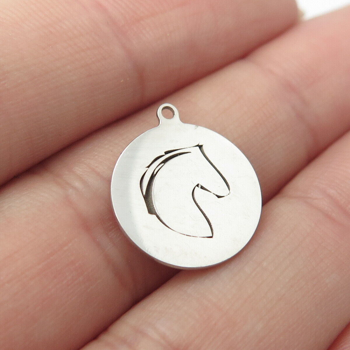 925 Sterling Silver USA Two In Town Horse Charm Pendant