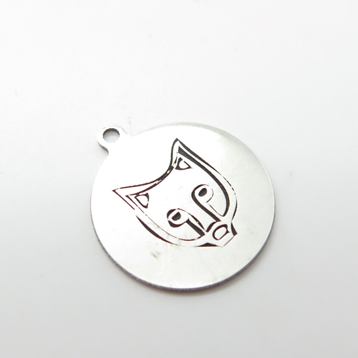 925 Sterling Silver USA Two In Town Fox Charm Pendant