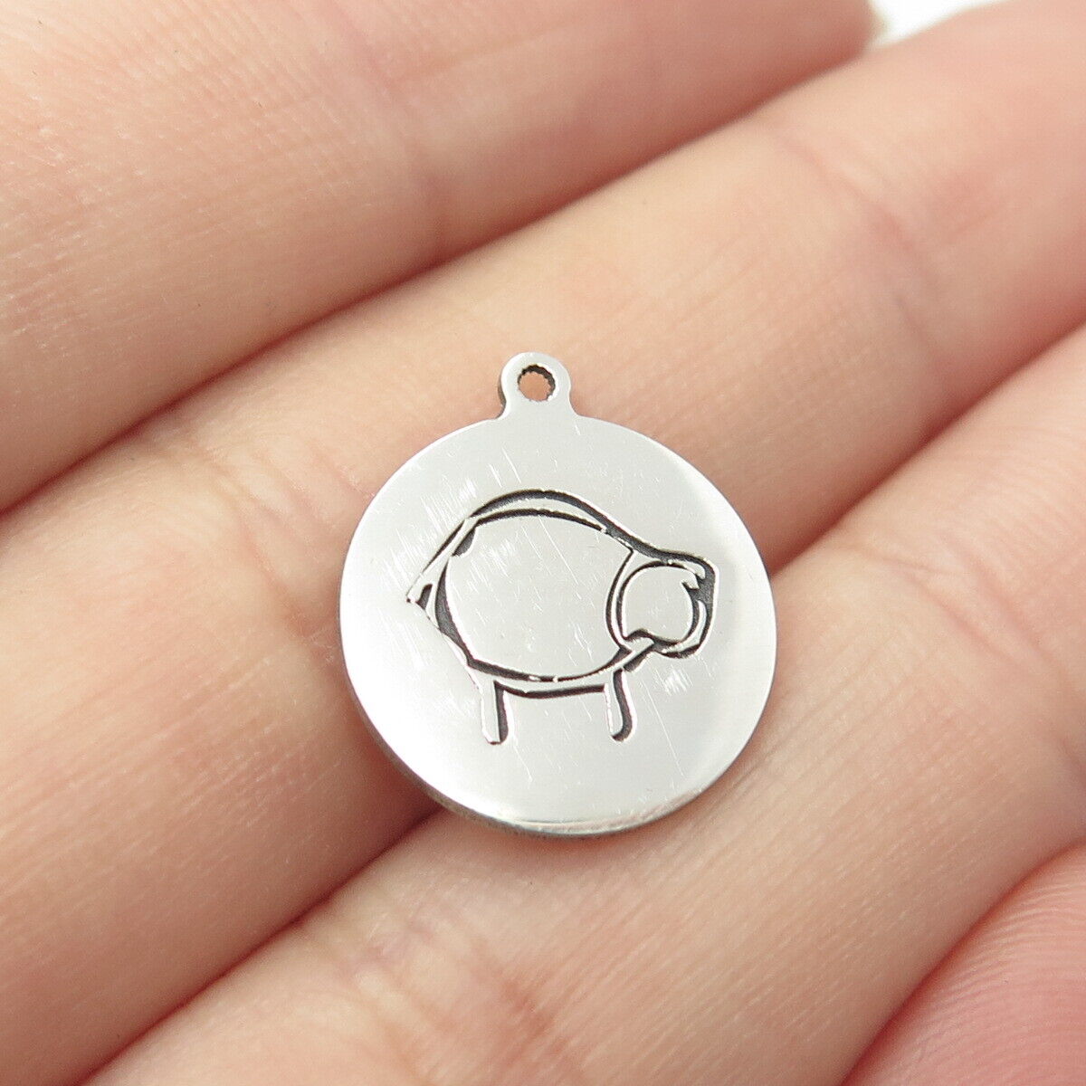 925 Sterling Silver USA Two In Town Cow Charm Pendant