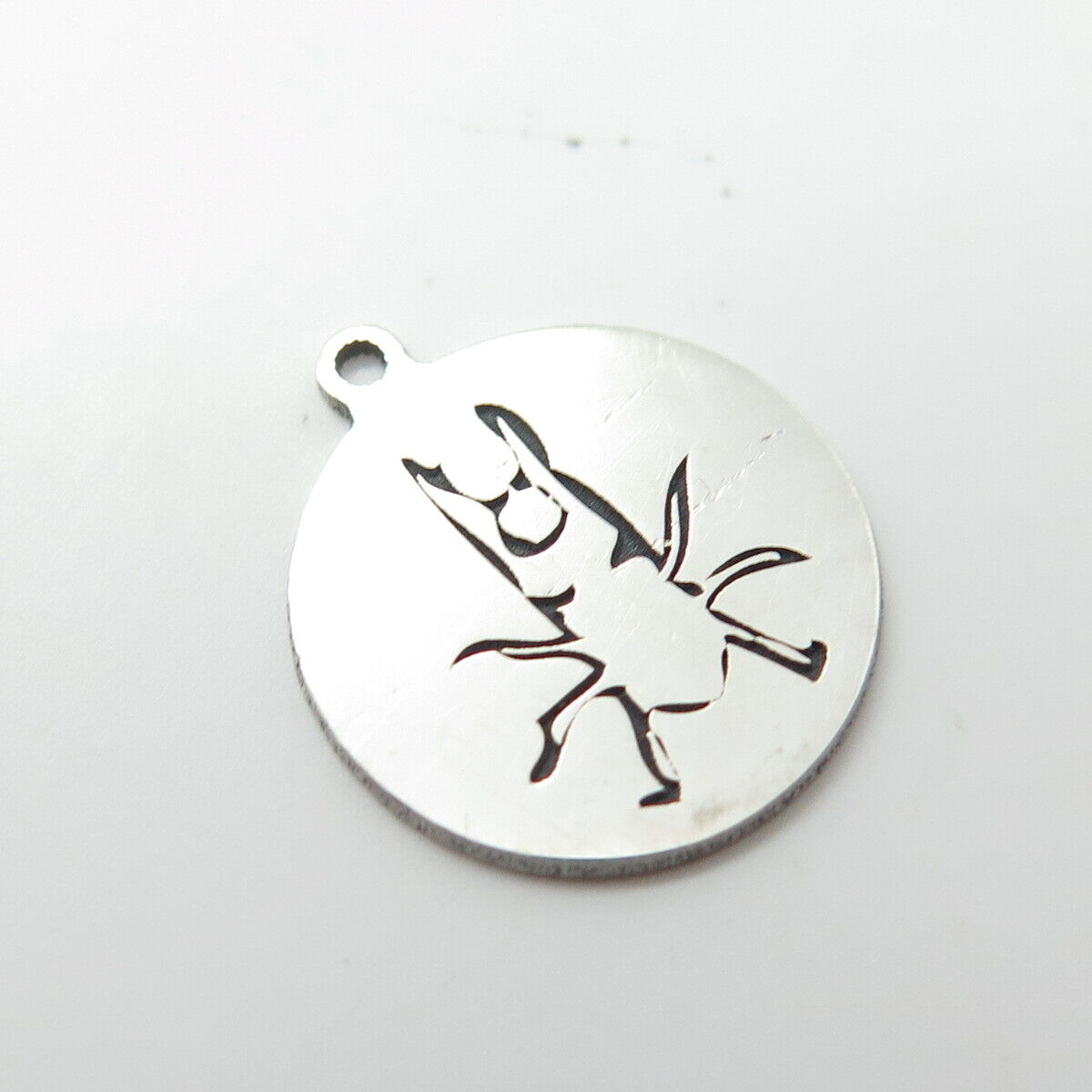 925 Sterling Silver USA Two In Town Insect Charm Pendant