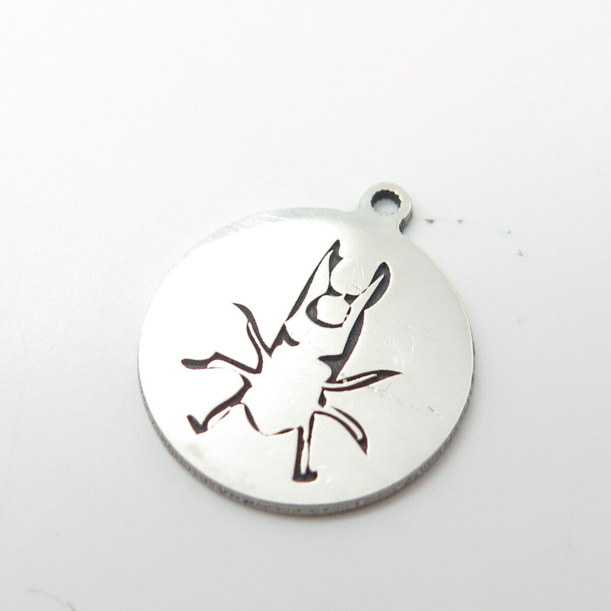 925 Sterling Silver USA Two In Town Insect Charm Pendant