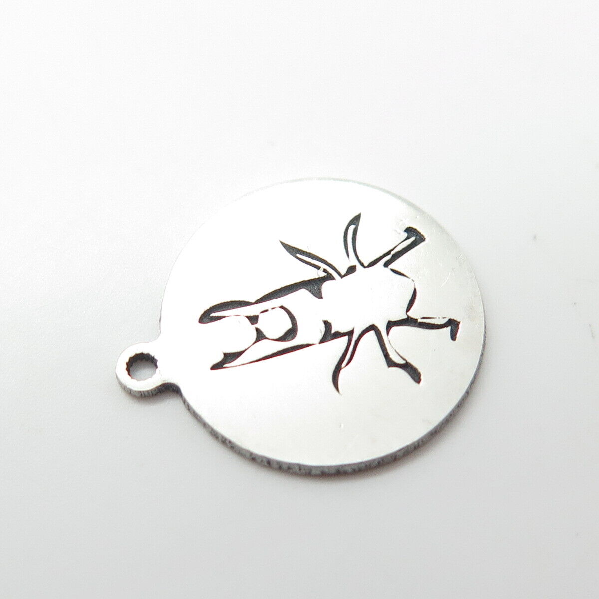 925 Sterling Silver USA Two In Town Insect Charm Pendant