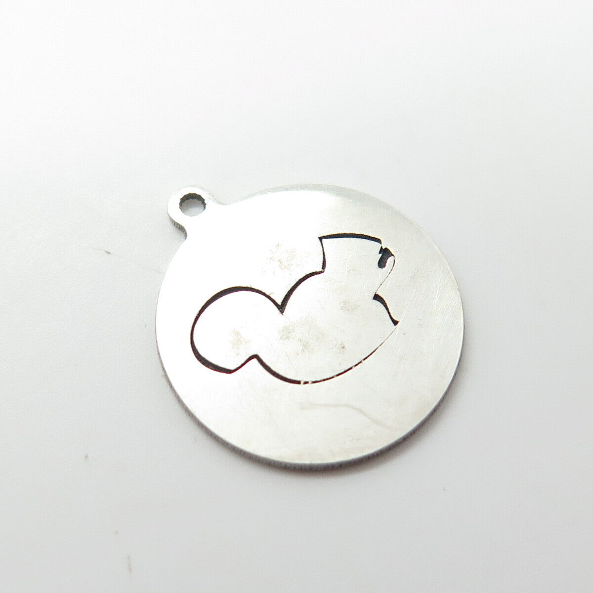 925 Sterling Silver USA Two In Town Bird Charm Pendant